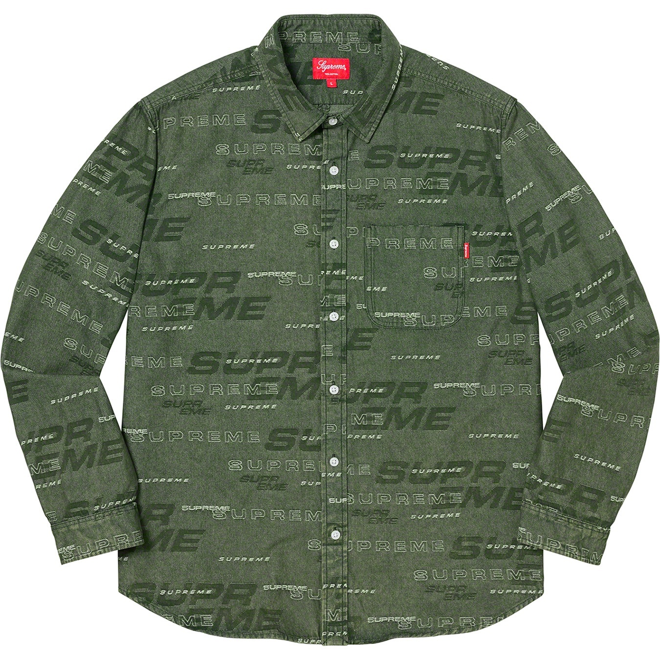 Dimensions Logo Denim Shirt view 4
